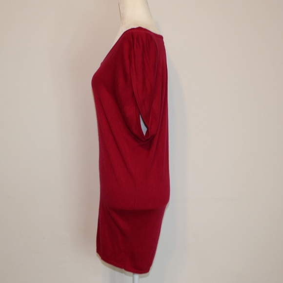 Red TOPIN Mini Sweater Dress, size SMALL - Picture 3 of 4